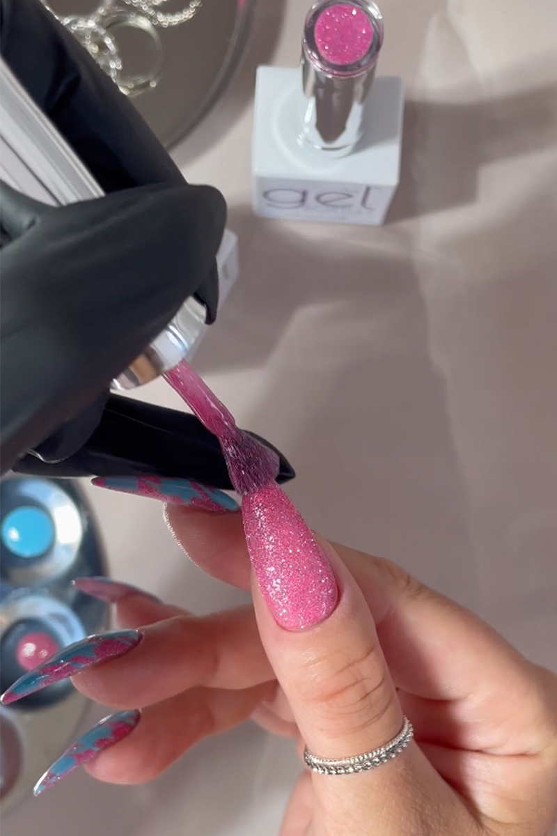 how to achieve doll and ken nail design step 1